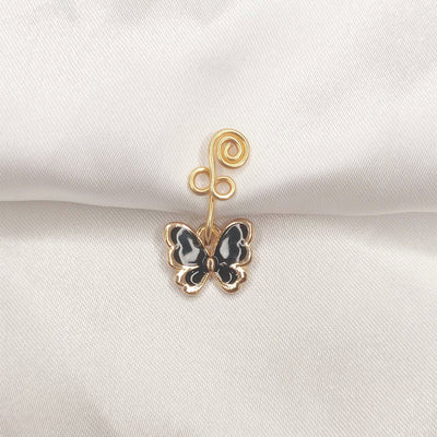 Handmade Gold-plated Copper Butterfly Nose Ring Nail Jewelry