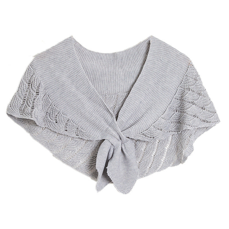 Women's Thin Fashion Wool Knitted Hollow Shawl