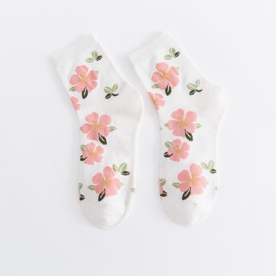 Breathable Sweet Women's Mid-calf Socks Casual Socks