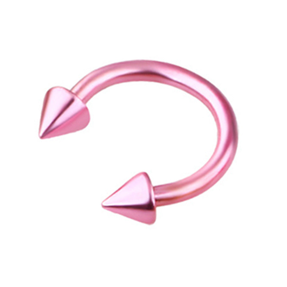 Stainless Steel Nose Ring Electroplated Nose Nail Set