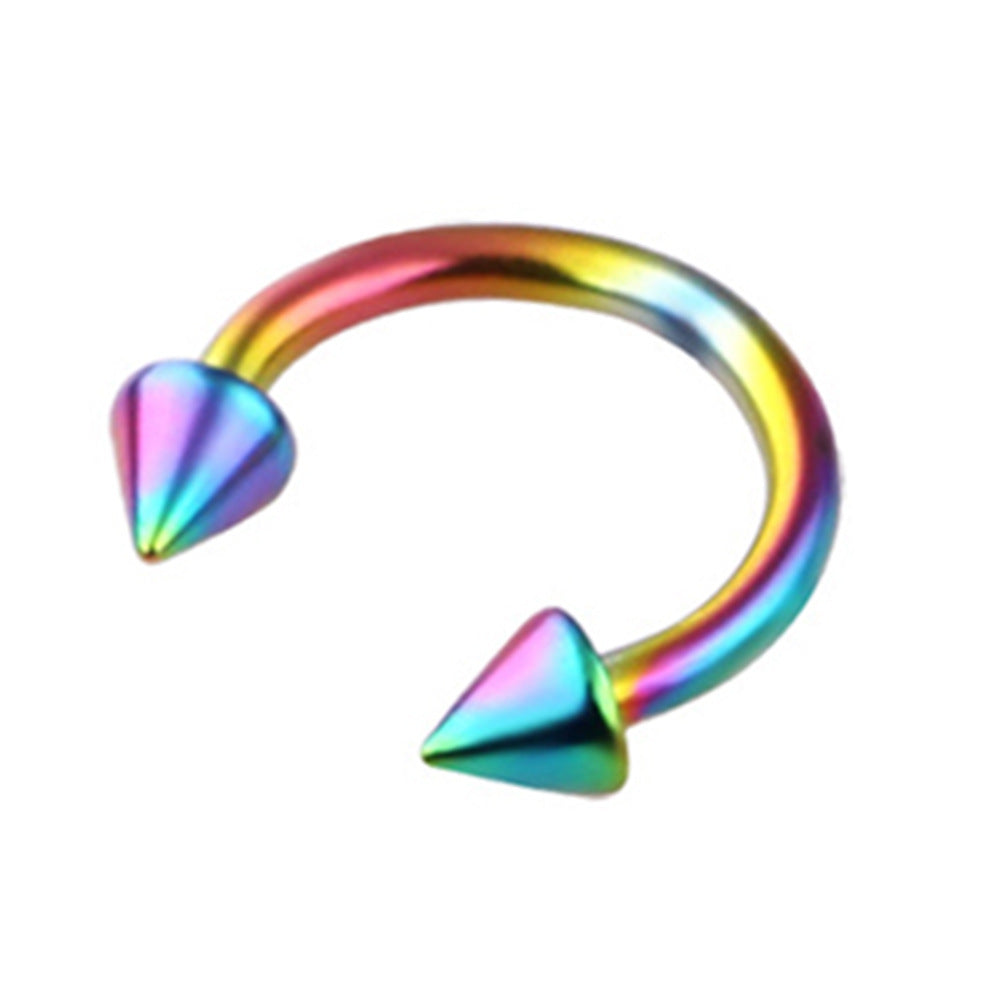 Stainless Steel Nose Ring Electroplated Nose Nail Set