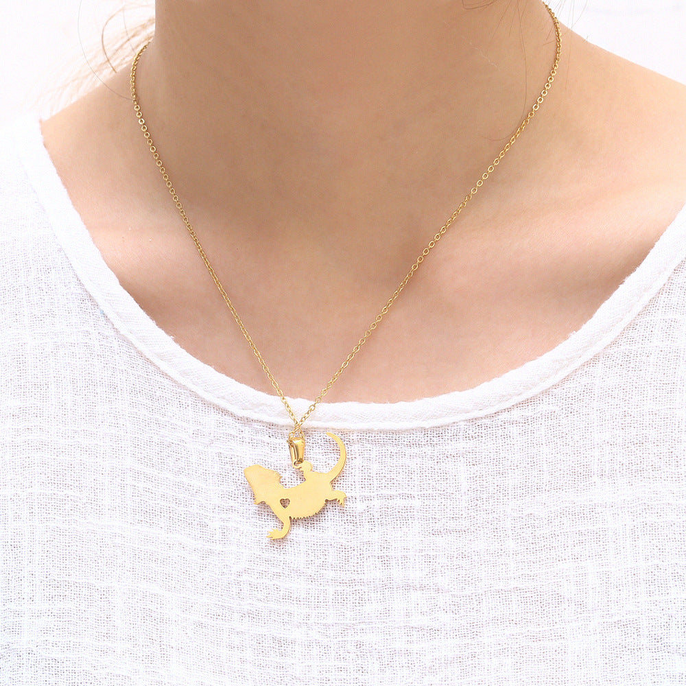 Gecko necklace