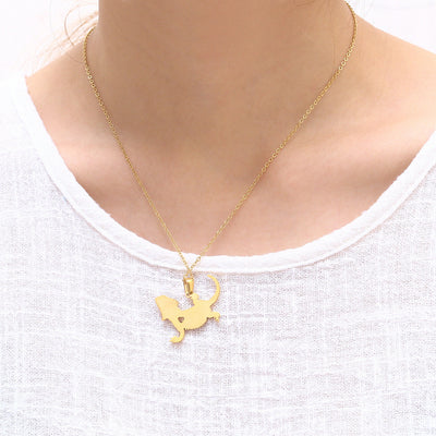 Gecko necklace