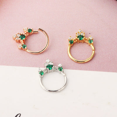 Jewelry Nose Ring Diamond No Hole Nose Fake Nose Ring