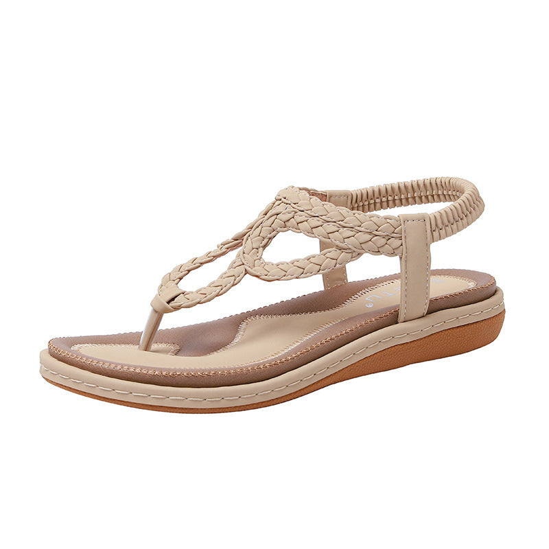 5 Summer New European And American Woven Casual Flat