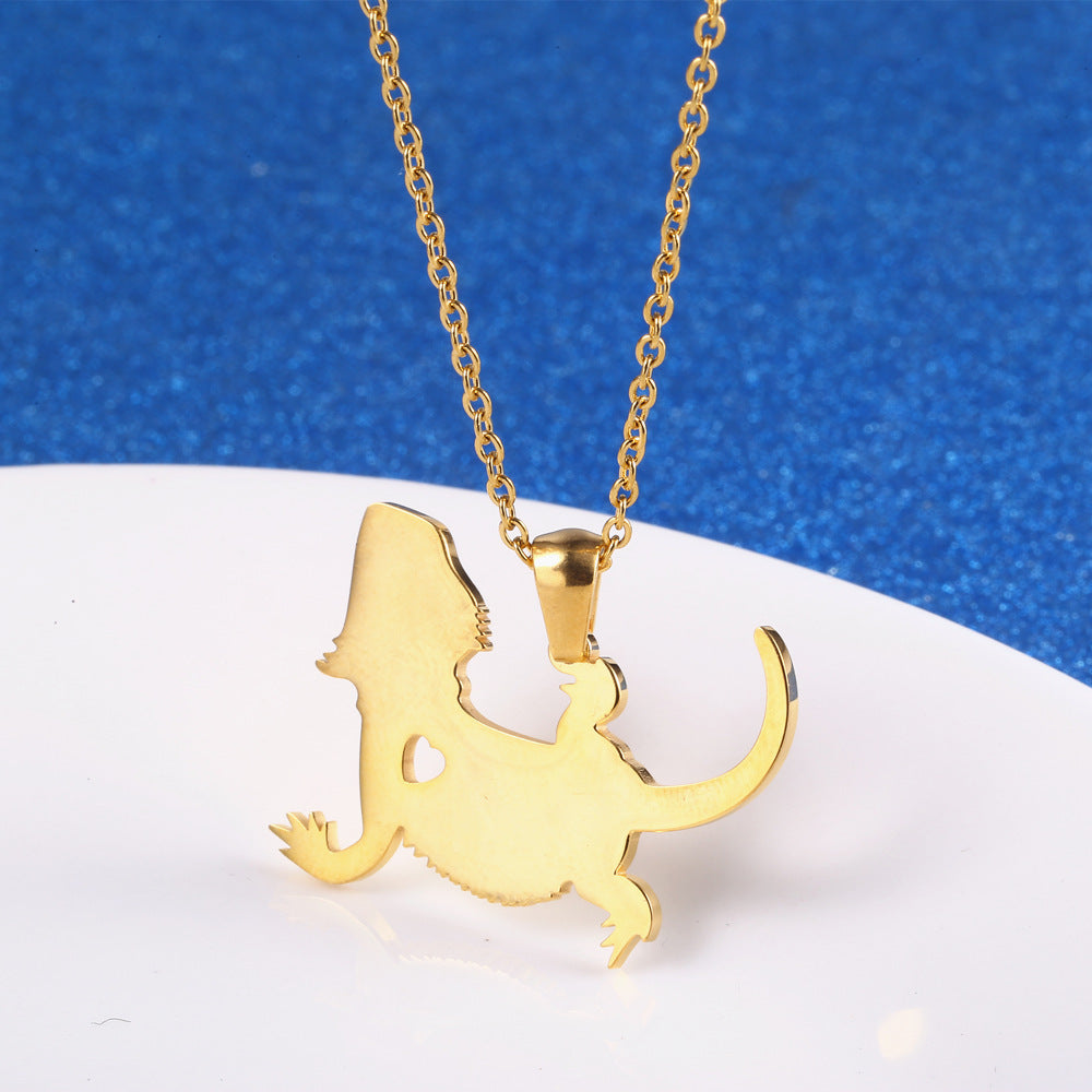Gecko necklace
