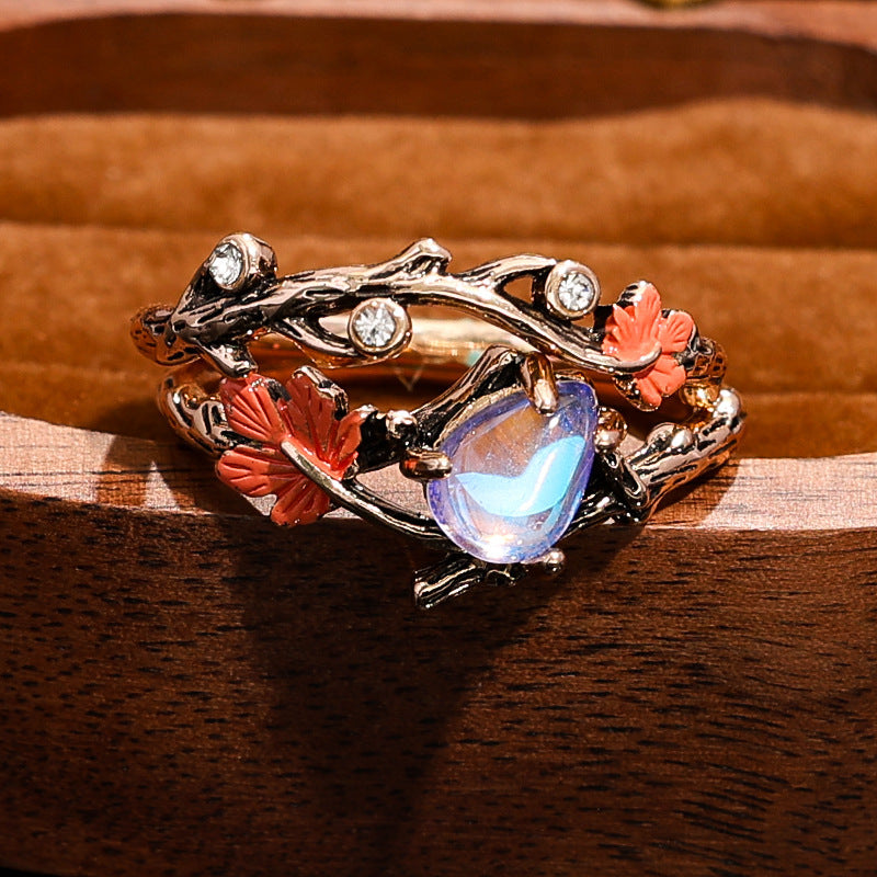 Maple Leaf Ring Rings Female