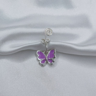 Handmade Gold-plated Copper Butterfly Nose Ring Nail Jewelry