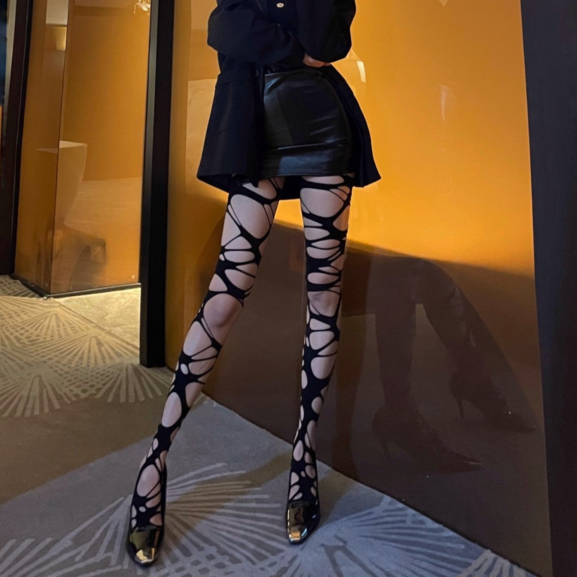 Tight Socks Sexy Asian Culture Sexy Lingerie Big Hole Silk Socks