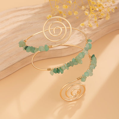 Gravel Ring Beaded Opening Bracelet