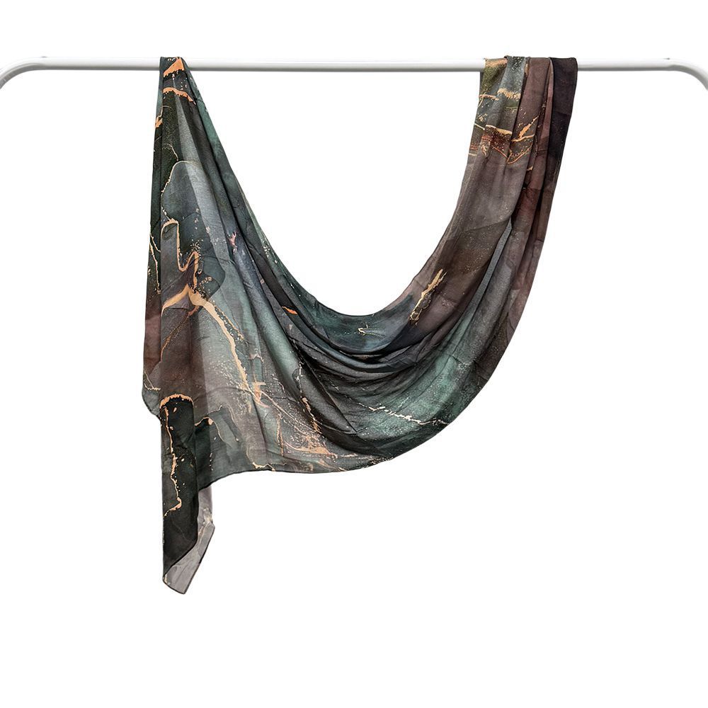 Modal Cotton Headscarf Marble Digital Printing