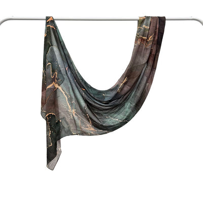 Modal Cotton Headscarf Marble Digital Printing