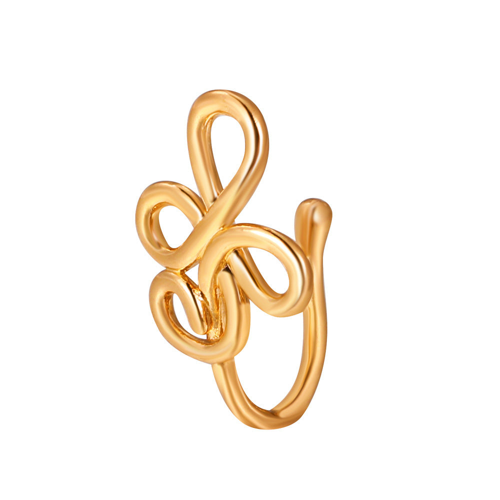 Creative Star Heart Crown Nose Ring Piercing Ornament