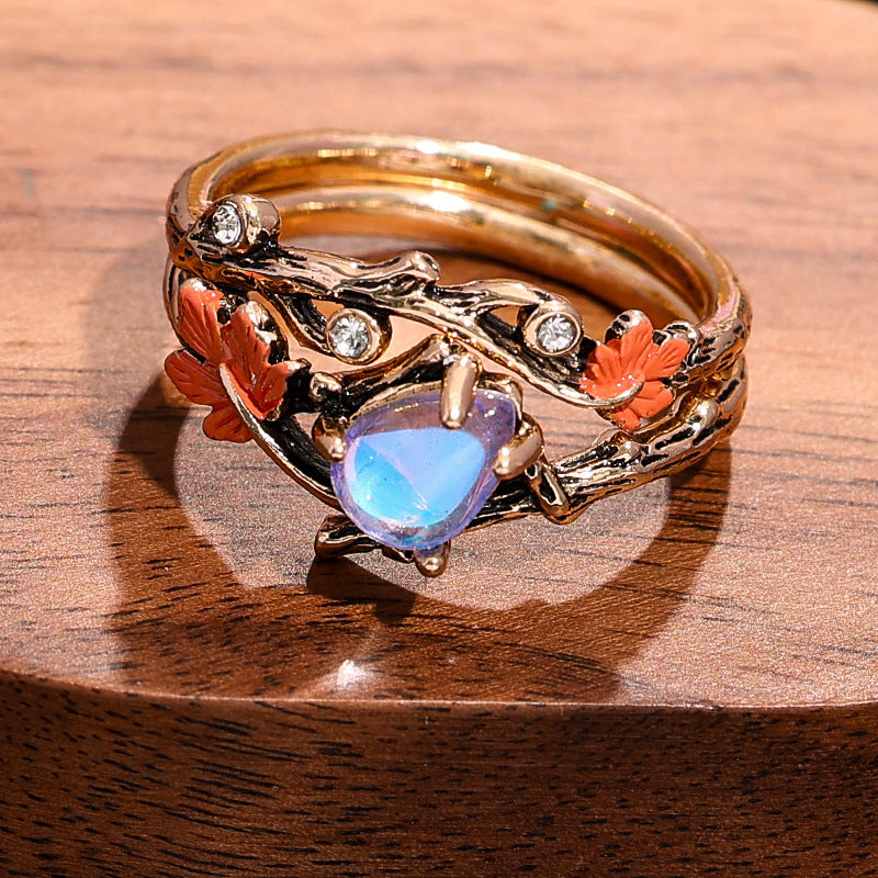 Maple Leaf Ring Rings Female