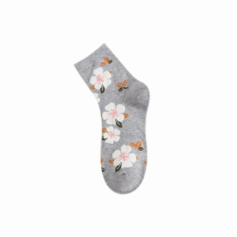 Breathable Sweet Women's Mid-calf Socks Casual Socks
