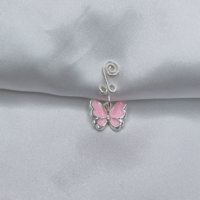 Handmade Gold-plated Copper Butterfly Nose Ring Nail Jewelry