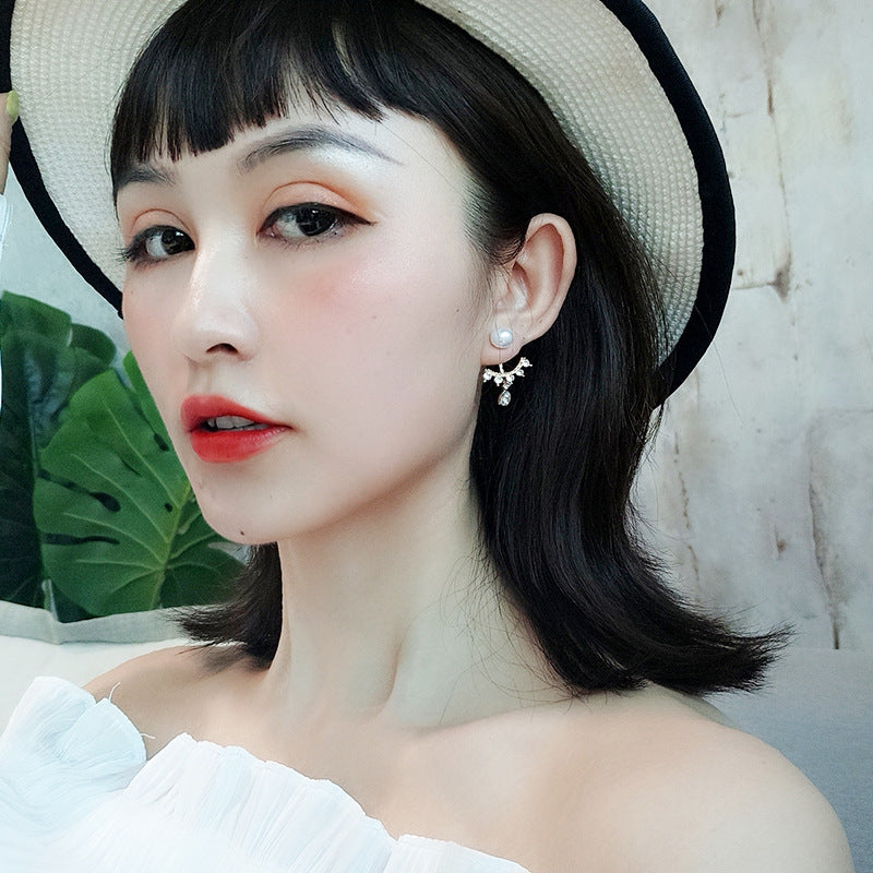 Frosty personality earrings women French earrings