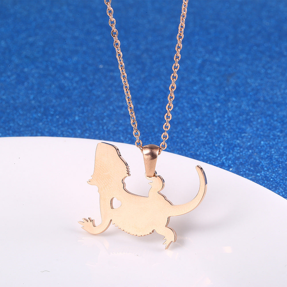 Gecko necklace