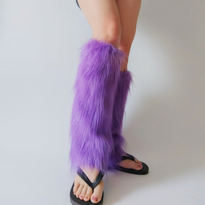 Autumn-Winter Warm And Thickening Catwalk Show Plush Leg Warmer
