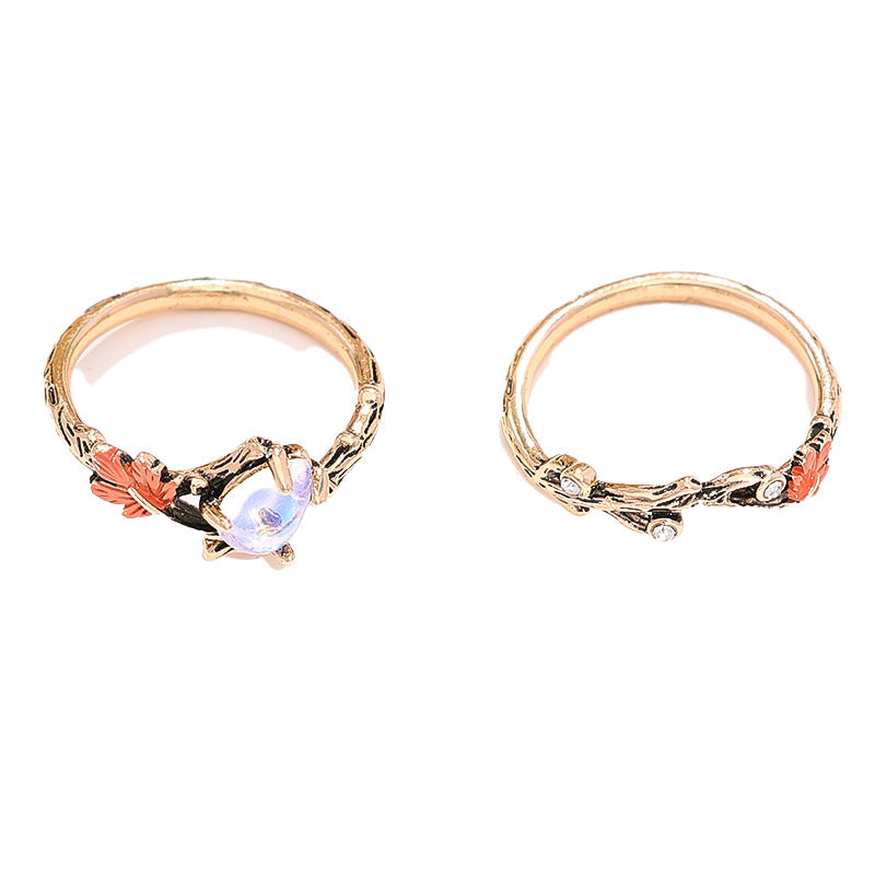 Maple Leaf Ring Rings Female