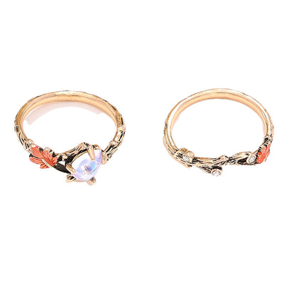 Maple Leaf Ring Rings Female