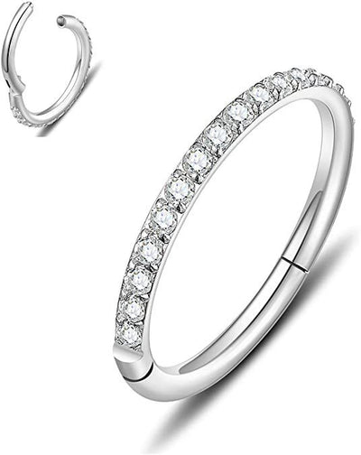 Stainless Steel Nose Ring Diamond Nose Ring Seamless Ring Multifunctional