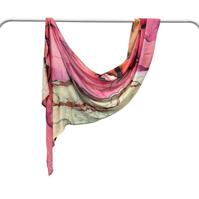 Modal Cotton Headscarf Marble Digital Printing