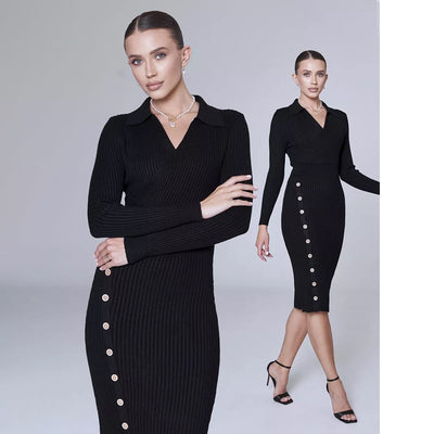 Inner Wear Sweater Knitted Dress For Women