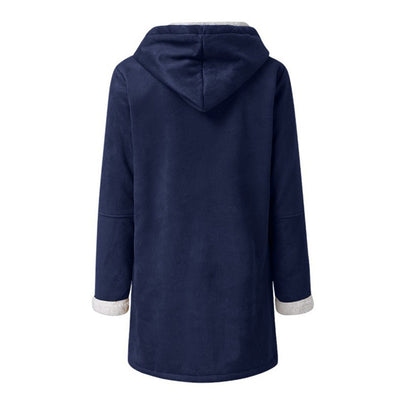 Winter Jackets For Women Sherpa Lined Jacket Women Duffle Toggle Coat Hooded Fleece Jacket