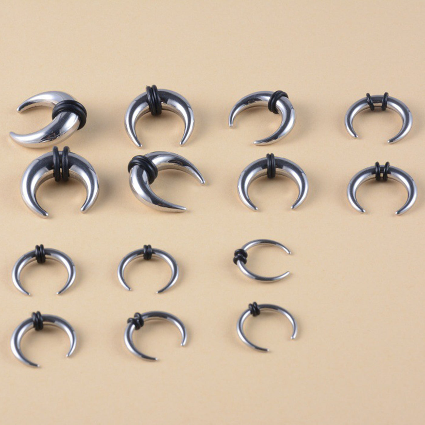 Nose Ring 316 Stainless Steel Nose Ring Nose Ring C- Shaped Buffalo Horn Nose Ring