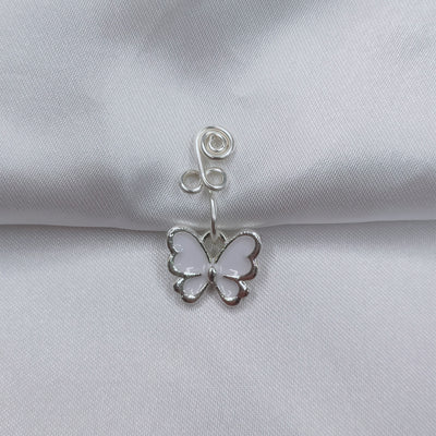 Handmade Gold-plated Copper Butterfly Nose Ring Nail Jewelry