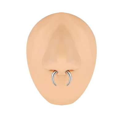 Nose Ring 316 Stainless Steel Nose Ring Nose Ring C- Shaped Buffalo Horn Nose Ring