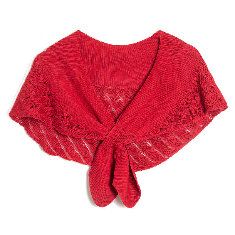 Women's Thin Fashion Wool Knitted Hollow Shawl
