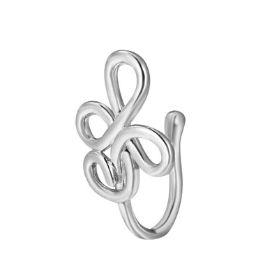 Creative Star Heart Crown Nose Ring Piercing Ornament