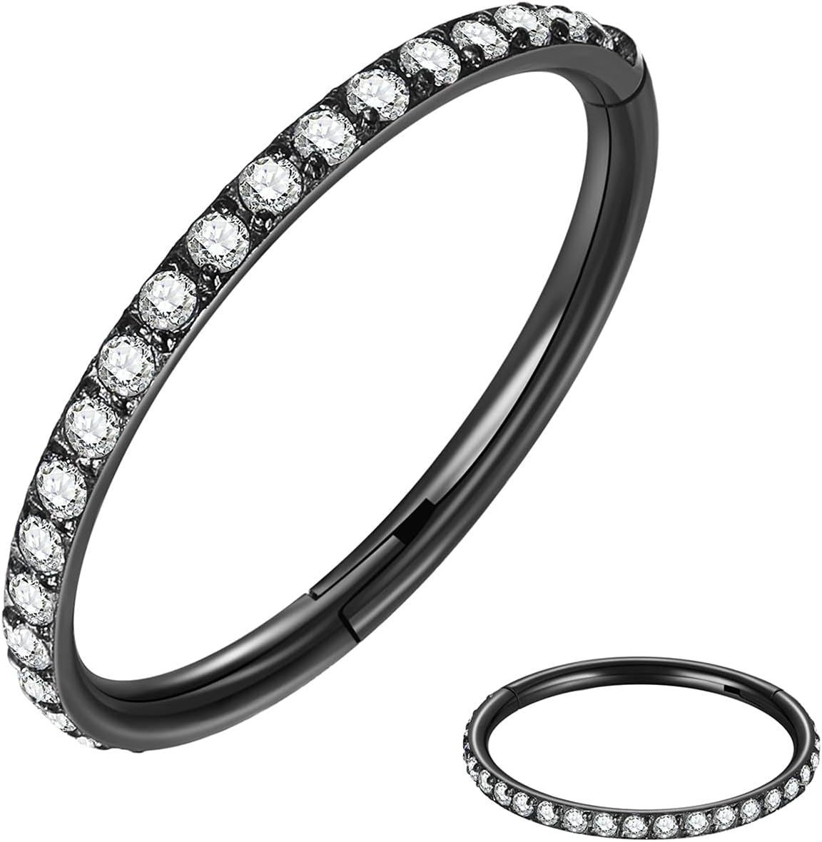 Stainless Steel Nose Ring Diamond Nose Ring Seamless Ring Multifunctional