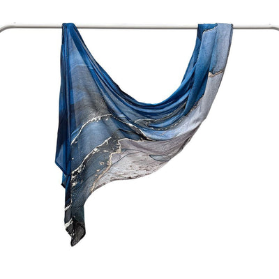 Modal Cotton Headscarf Marble Digital Printing