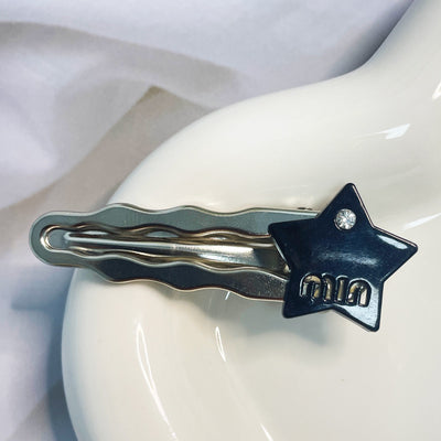 White Love Crystal Duckbill Clip Female Temperament