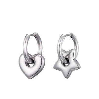 XINGX Earrings Stainless Steel Glossy Earrings