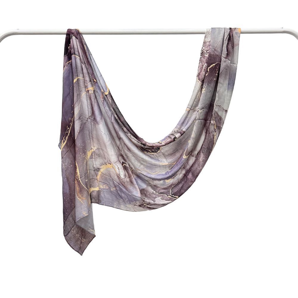 Modal Cotton Headscarf Marble Digital Printing