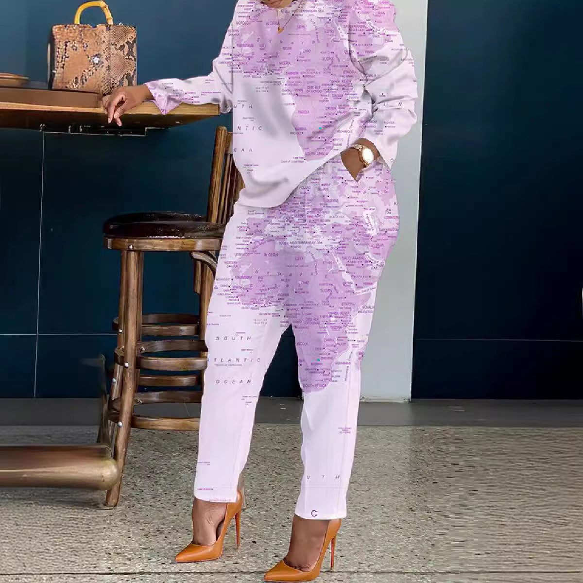 Spring And Summer European And American Fashion Women's Wear Elegant Casual Top Pants Suit Women