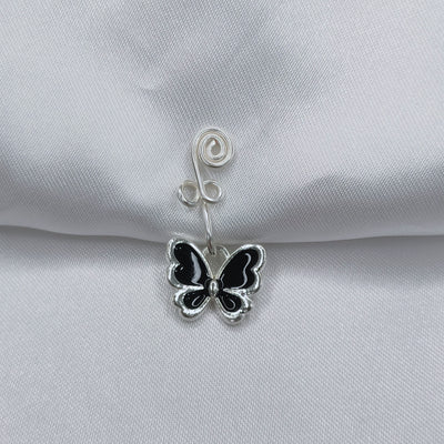 Handmade Gold-plated Copper Butterfly Nose Ring Nail Jewelry